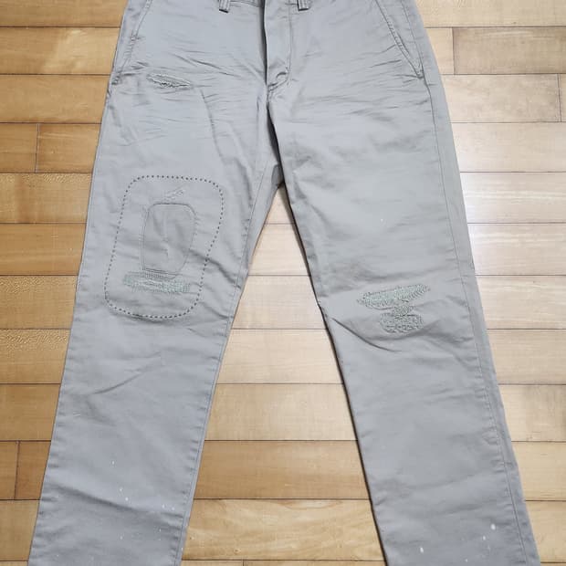 폴로 랄프로렌 패치 치노 빈티지 스타일 면바지