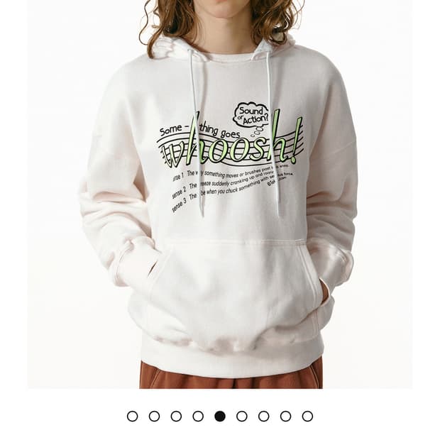 테켓 teket Whoosh After Hoodie White S