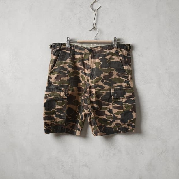 칼하트 카모 쇼츠 카고 반바지 31 M0379