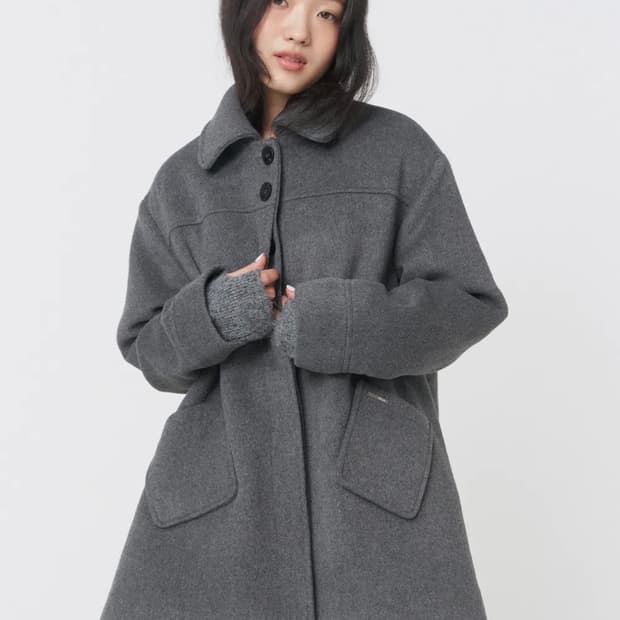 미세키서울 Slate half coat GREY