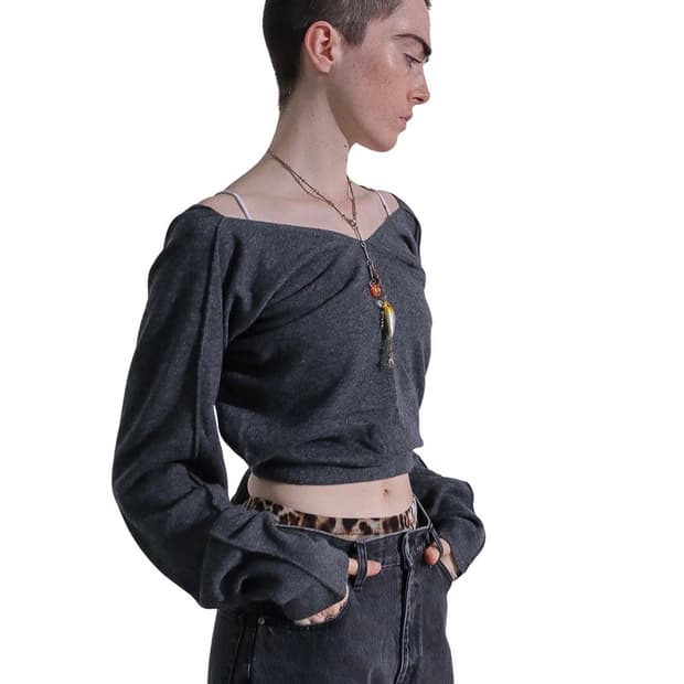 [F]퍼버즈 25fw Multiple 니트/그레이