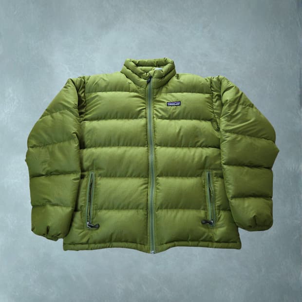 (M)파타고니아 패커블 구스다운 라임 그린