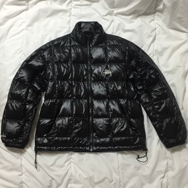 스투시 패딩 미드웨이트 퍼퍼 블랙 xs