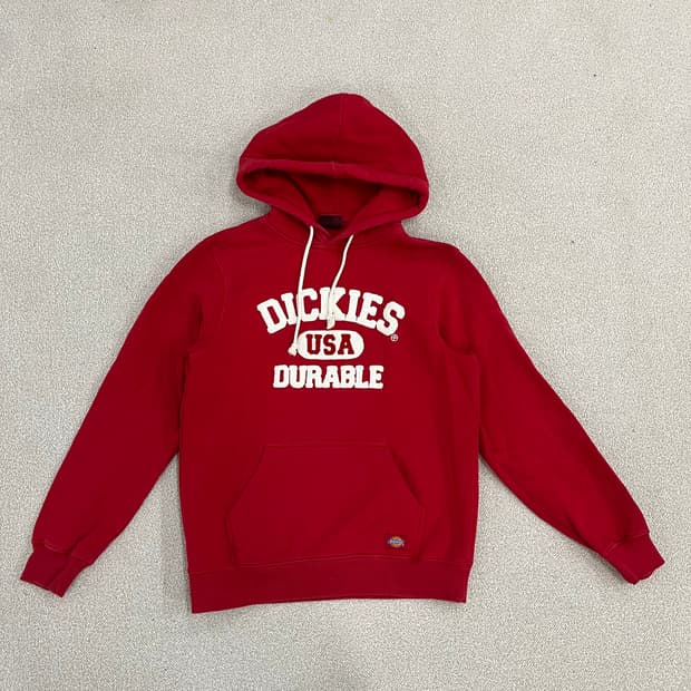 [S-M] 디키즈 빅로고 기모 긴팔 후드 티셔츠 0114M1