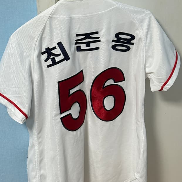 롯데자이언츠 최준용 홈 어센틱 홈 화이트 85 사이즈 유니폼