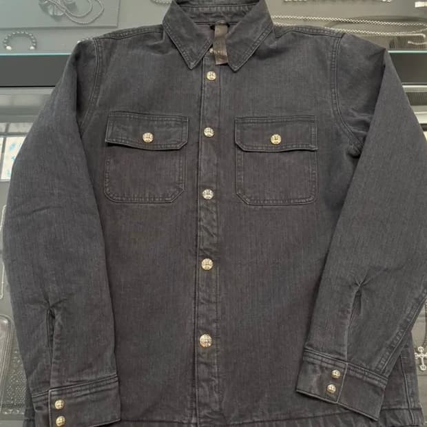 [L] 크롬하츠 워크독 자켓 블랙 헤링본 내피Ver