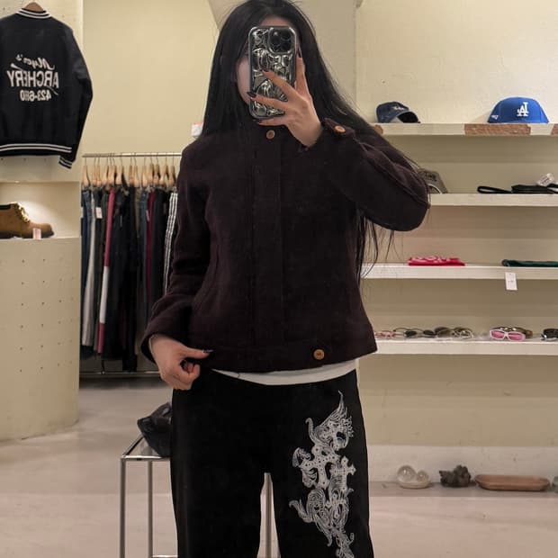 45rpm 딥 브라운 밀리터리 울 자켓 U1231