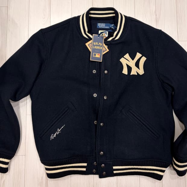 랄프로렌 뉴욕양키스 울 바시티 L
