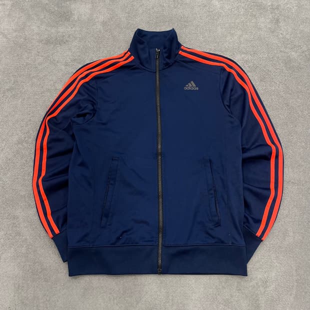 95 아디다스 네이비 오렌지 삼선트랙탑