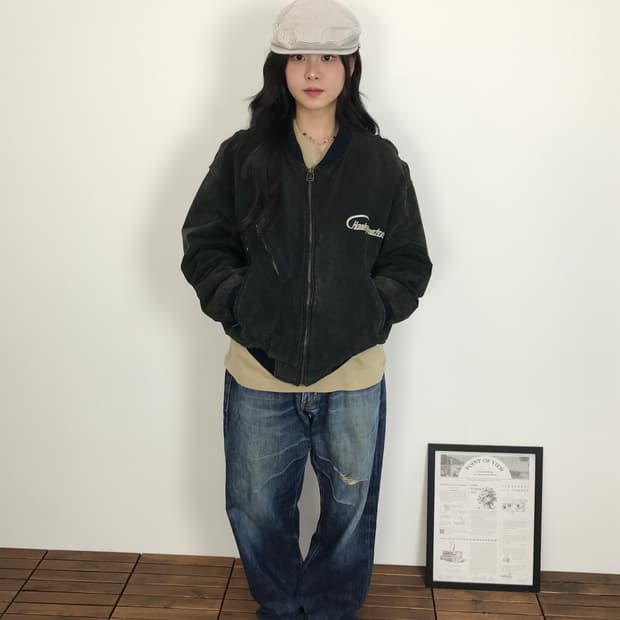 90's Harley-Davidson Suede Bomber