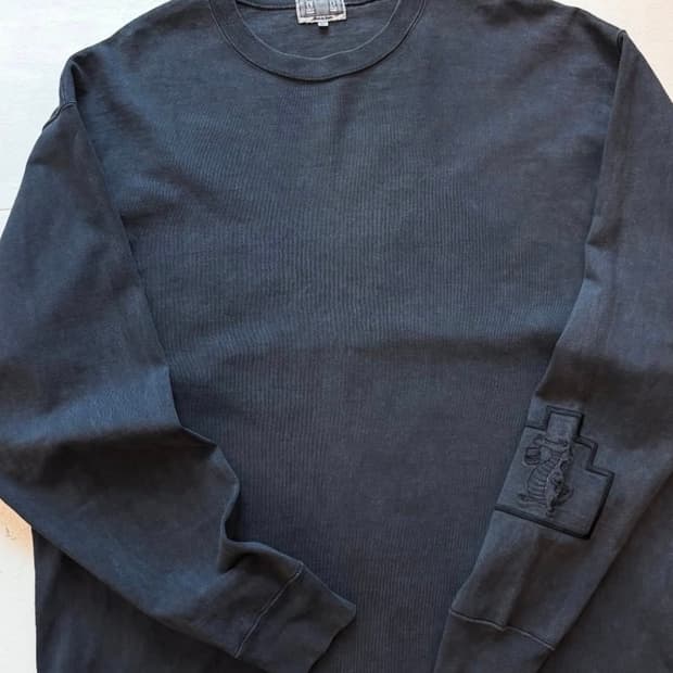 카브엠트 헤비 소사이어티 맨투맨 가먼트 다이 블랙