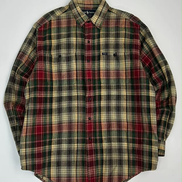 [100] 폴로 랄프로렌 멀티 체크 코튼 셔츠