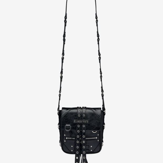 레씨토 가방 Tenacity Leather Cross Bag_[Black