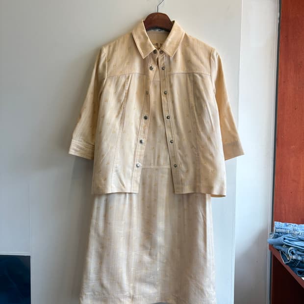 Courreges 로고 원피스 셋업
