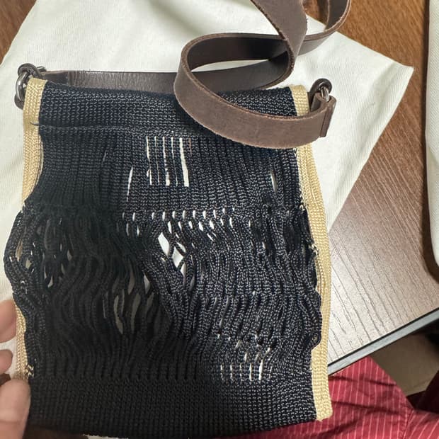 르메르 미니 크로스바디 필렛 네트백 블랙