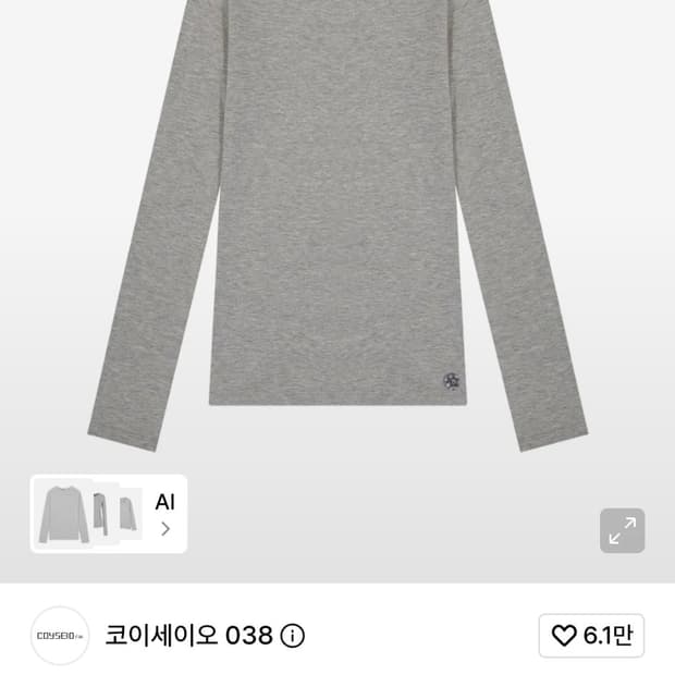 코이세이오 038 롱슬리브 그레이