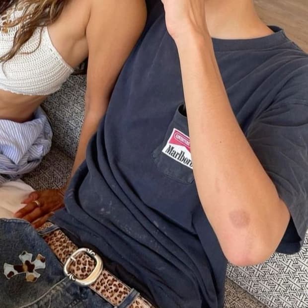 빈티지 말보로 언리미티드 트레인 반팔