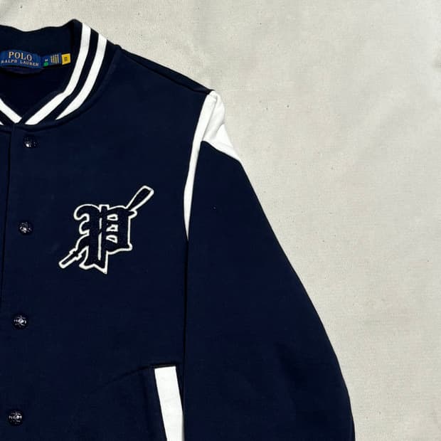 M 폴로랄프로렌 플리스 베이스볼 자켓