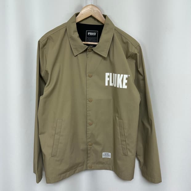   FLUKE 남자 똑딱이 면100% 간절기 자켓 100 L