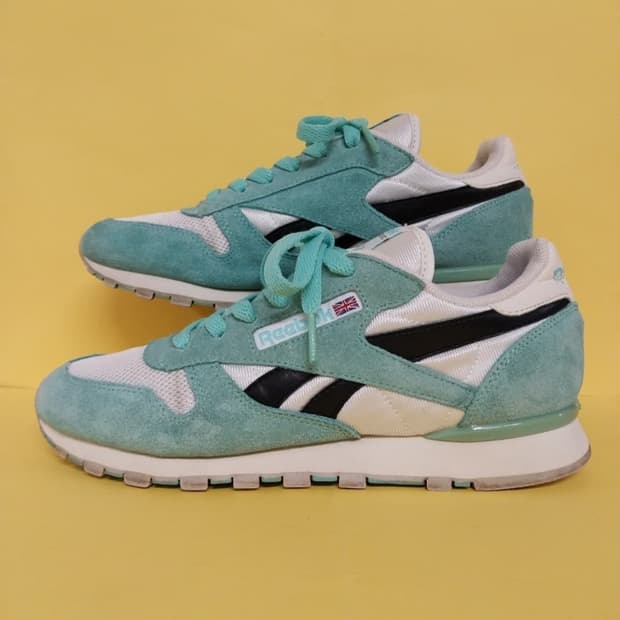 여성 리복 클래식 레더 클립 민트 운동화 (245)