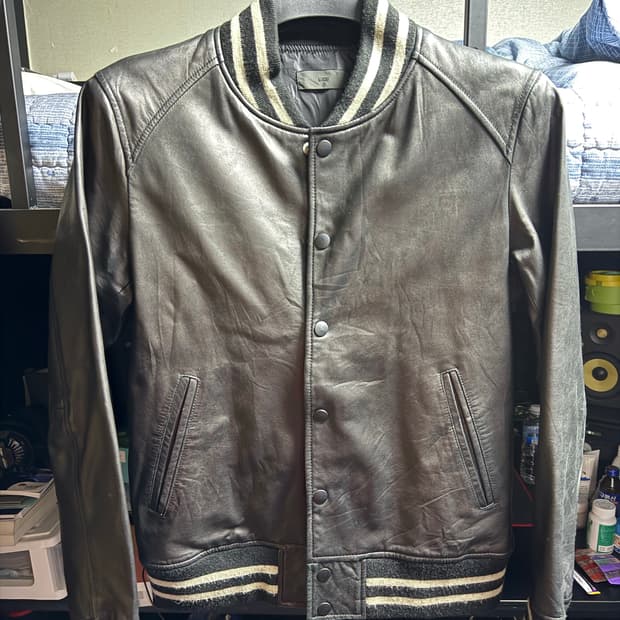 히레 양가죽 블루종