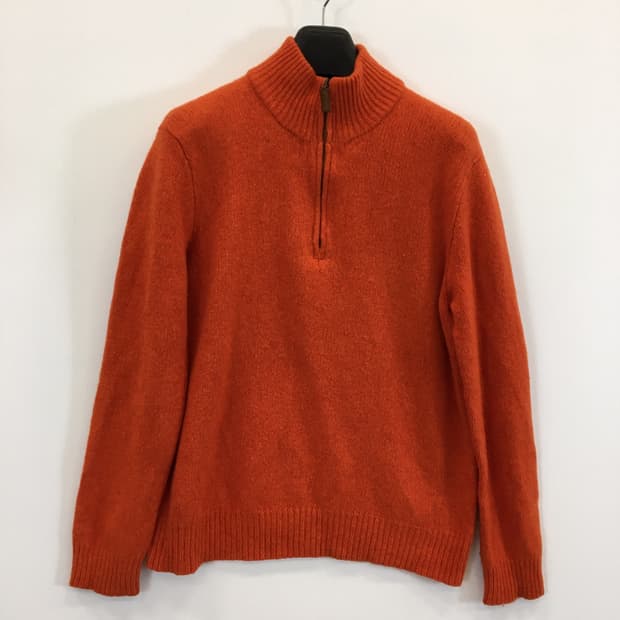 폴로 랄프로렌 메리노울 앙고라 반집업니트 L