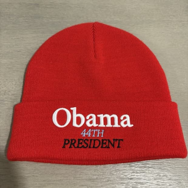 21FW 슈프림 오바마 44th 프레지던트 비니 레드
