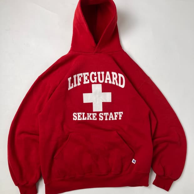 90s Russell Hoodie (red)