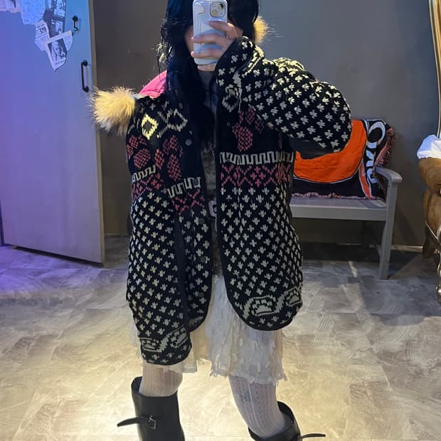 코위찬 퍼 패딩