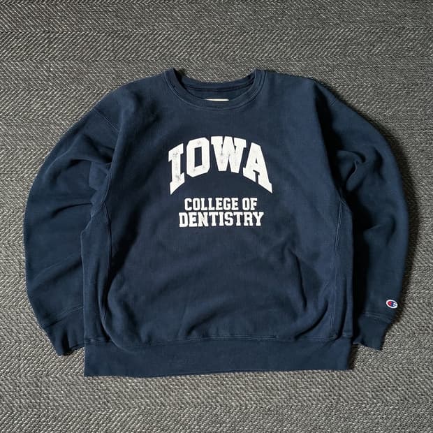 90s 챔피온 IOWA 리버스위브 빈티지 스웻셔츠 (105-110)