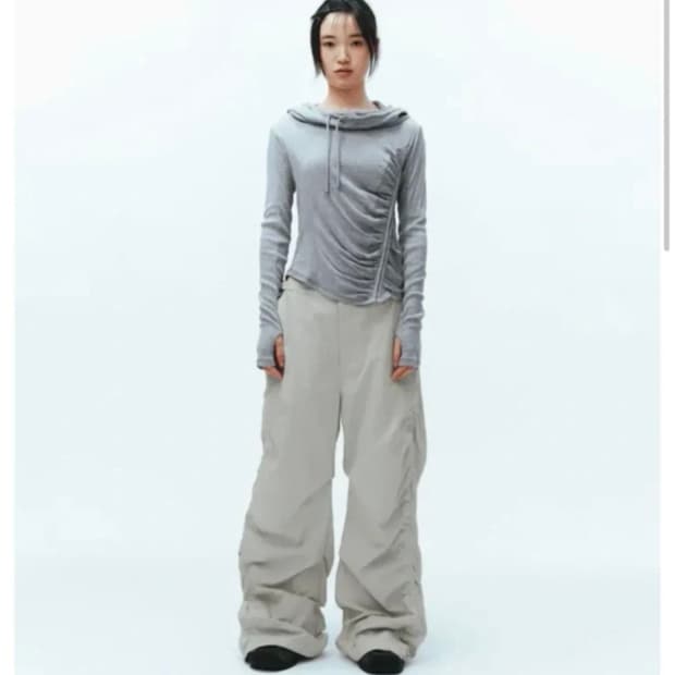 코이세이오 퍼커링 팬츠 아이보리