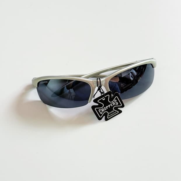 CHOPPERS 실버 스포티 쉴드 빈티지 선글라스