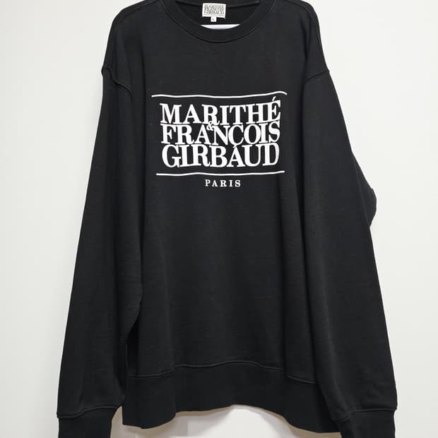 마리떼 프랑소와 저버 기모 맨투맨 블랙