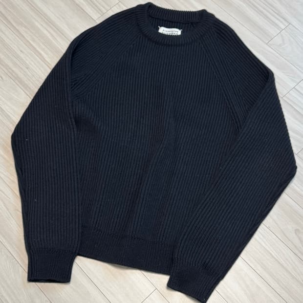 마르지엘라 립크루넥 니트 블랙 XL