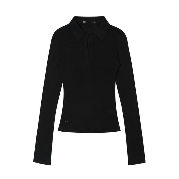 보헤미안서울 쉬어 칼러 롱슬리브 블랙