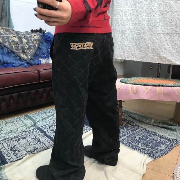 예스아이씨 스트릿 와플 스티치 코튼팬츠 