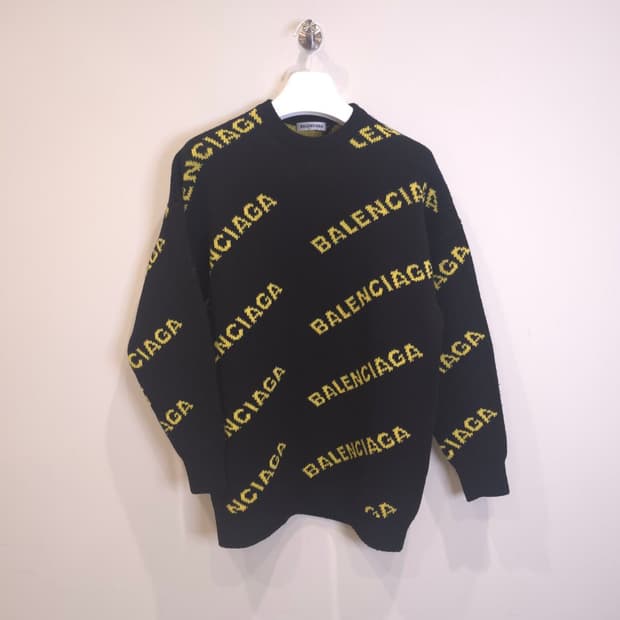 [중고/정품] 발렌시아가 로고 니트