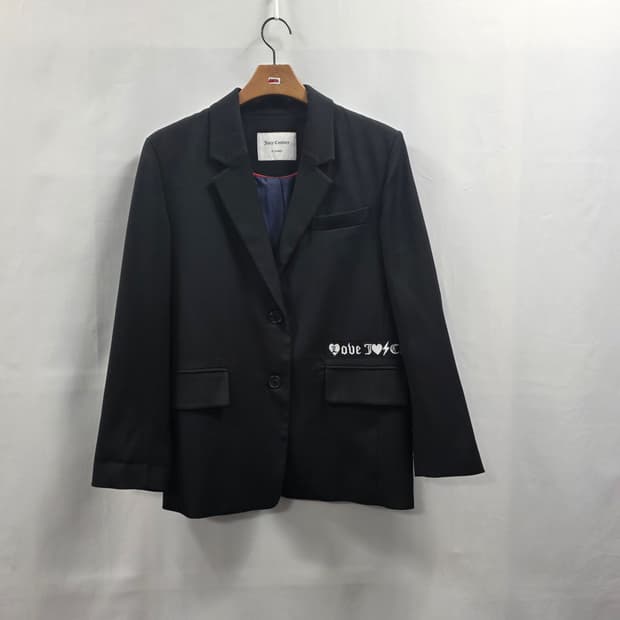1676 쥬시꾸뛰르 백영문 펄 춘추 자켓 블랙 55