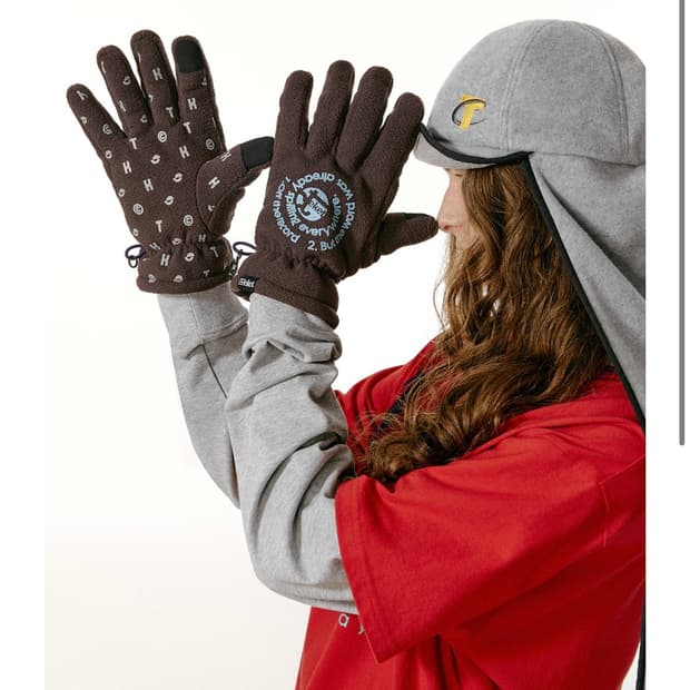 테켓 장갑 브라운 새상품