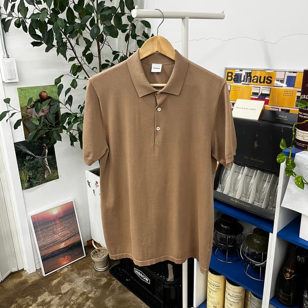 아스페시 코튼 칼라 반팔 니트 52