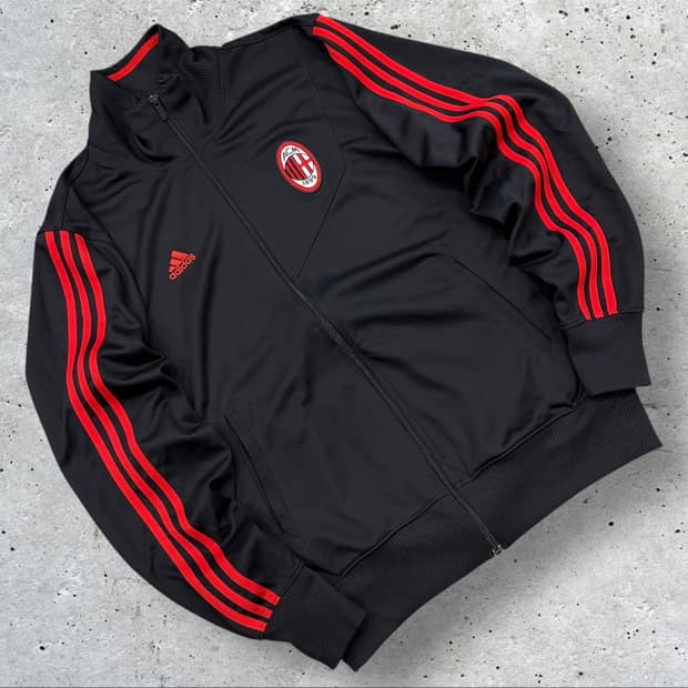 [110] 08-09s 아디다스 AC밀란 트랙탑 블랙/레드 B750