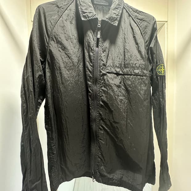 스톤아일랜드 나일론 메탈 오버셔츠 자켓