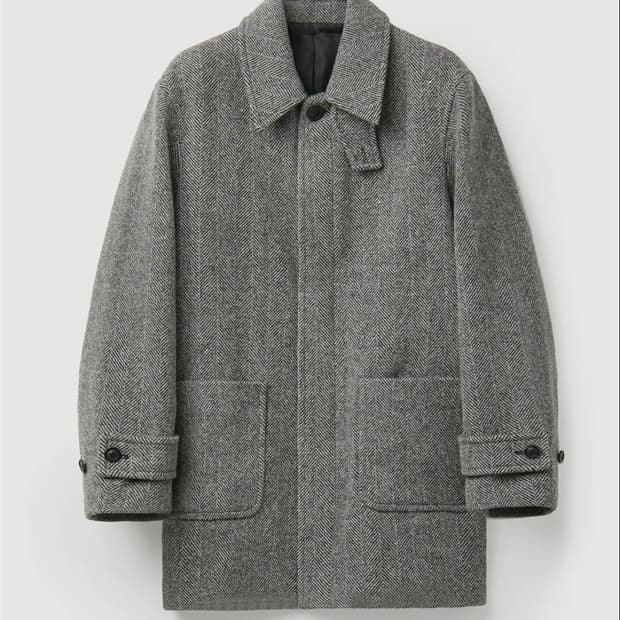 쿠어 해링본 하프 코트