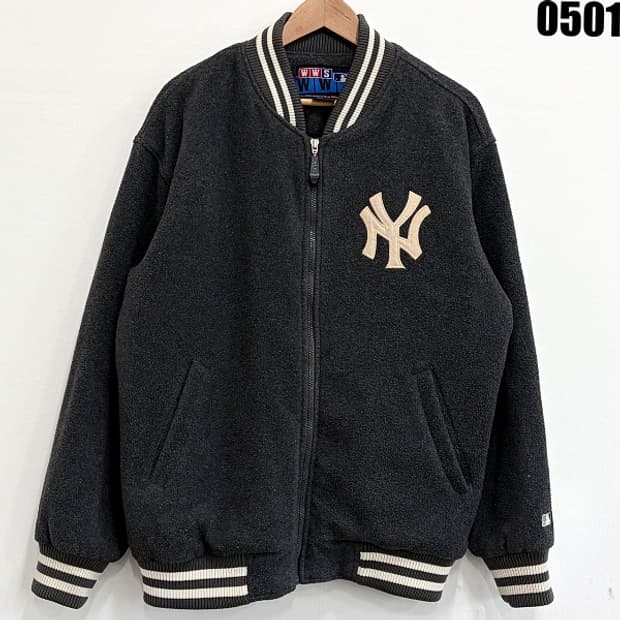 MLB 뉴욕양키스 울 블루종 자켓 WWS 라이선스 95 0501