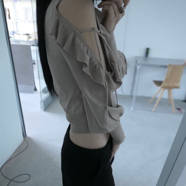 디에이디 빈티지 셔링 오프 니트