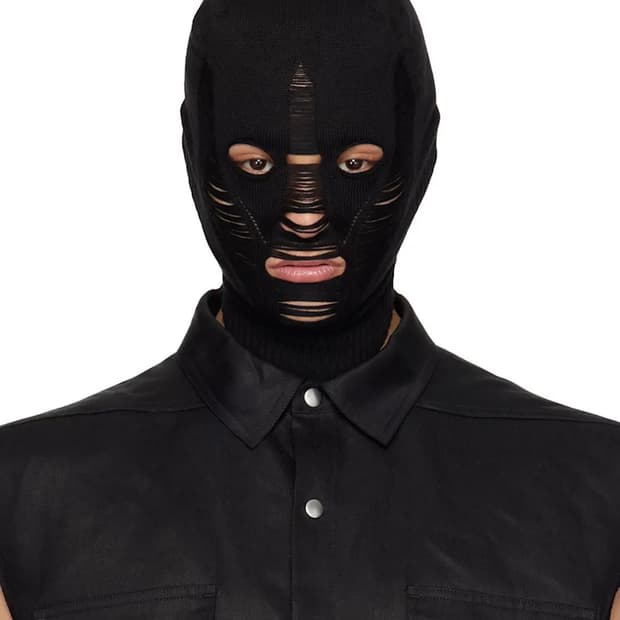 Rick Owens Hollywood Skull Balaclava 