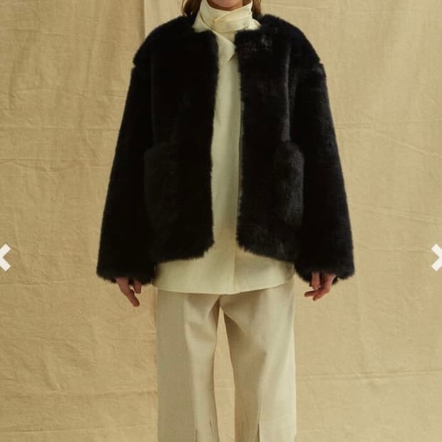 로우클래식 퍼 자켓