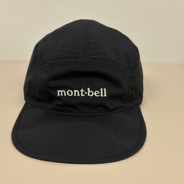몽벨 크러셔블 캠프캡 러닝캡 모자 블랙