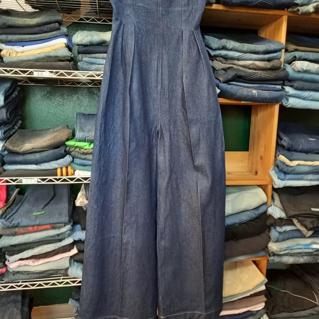 28(S) 새상품 TOPDRESSING 멜빵 플레어데님 28-899