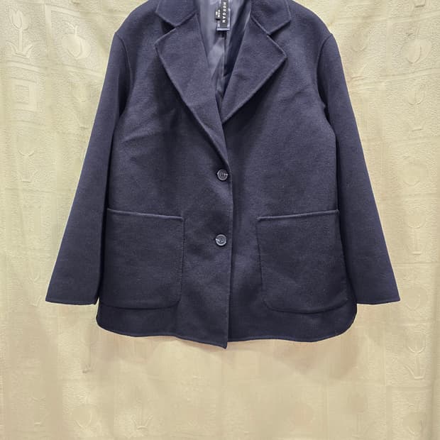 모르간 핸드메이드 네이비 숏 코트 55~66